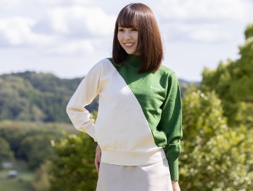 バイカラーニット